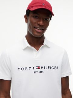Embroidered Tommy Logo Polo — Fresh White 3