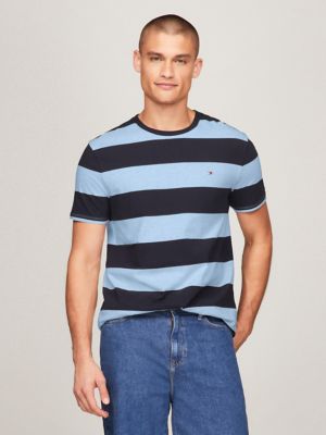Rugby Stripe T-Shirt, Romantic Blue/Navy Stripe