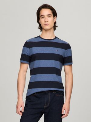 Rugby Stripe T-Shirt, Blue Heather/Navy Stripe