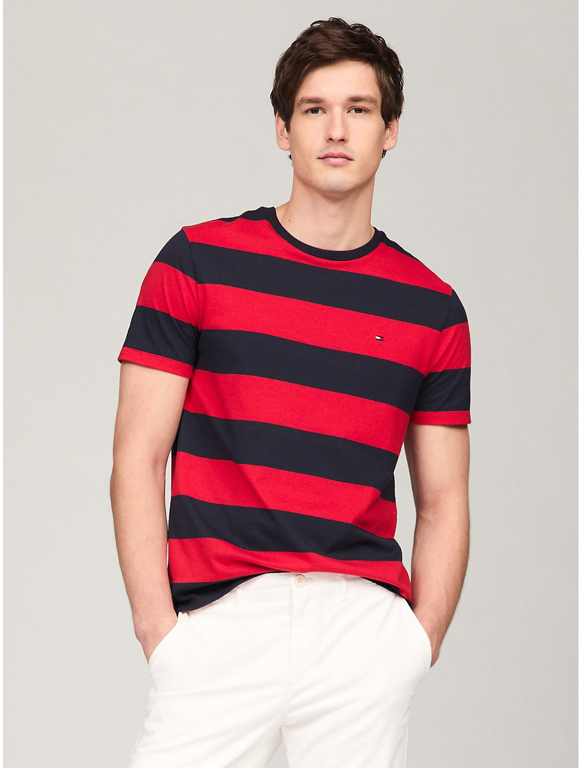 Tommy Hilfiger Men's Rugby Stripe T-Shirt