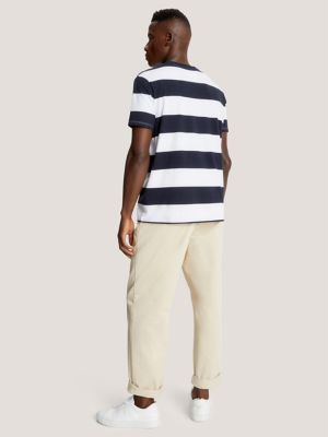 Rugby Stripe T-Shirt, Optic White/Navy Stripe