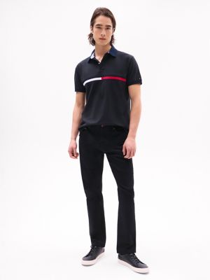 Embroidered Stripe Regular Fit Polo | Tommy Hilfiger