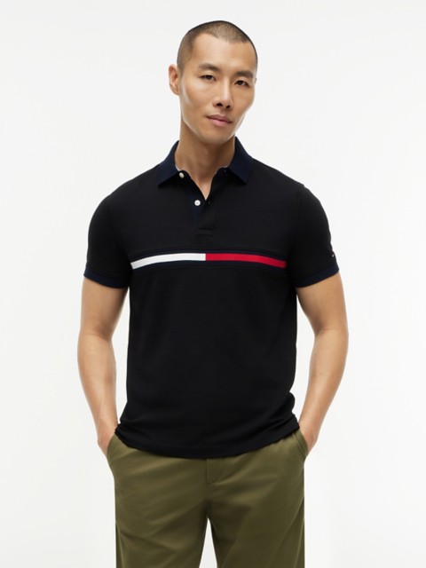 Мужские свитеры Tommy Hilfiger Embroidered Stripe Regular Fit Polo