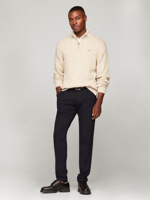 Cable Knit Quarter-Zip Sweater | Tommy Hilfiger USA