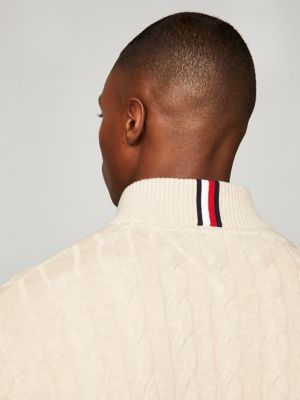 Cable Knit Quarter-Zip Sweater | Tommy Hilfiger USA