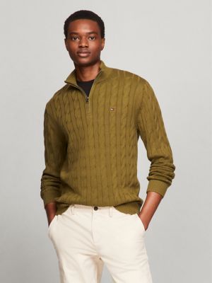 Half zip sweater over dress shirt clearance