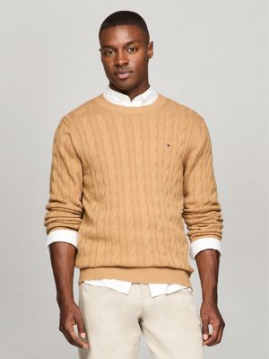 Cable Knit Crewneck Sweater Tommy Hilfiger