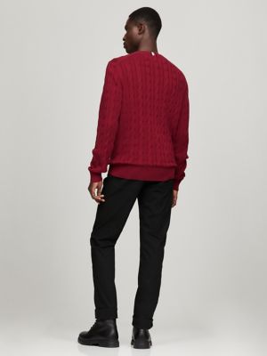Cable Knit Crewneck Sweater | Tommy Hilfiger Canada