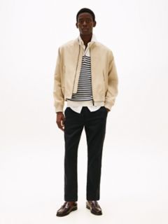 Brushed Knit Slim Trouser — Navy 2