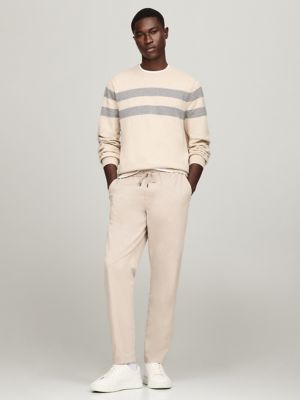 Garment-Dyed Relaxed Tapered Chino, Stone