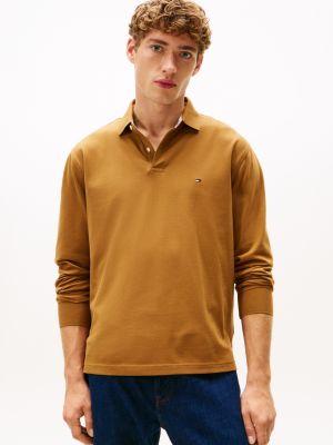 Regular Fit 1985 Long-Sleeve Polo, Country Brown