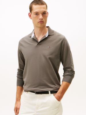 Regular Fit 1985 Long-Sleeve Polo, Shady Stone