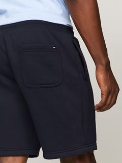 Embroidered Tommy Logo Sweatshort — Navy 3