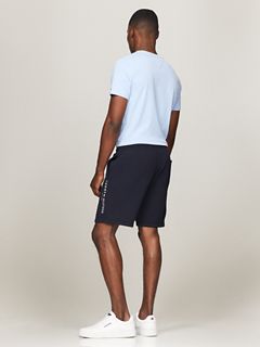 Embroidered Tommy Logo Sweatshort — Navy 4