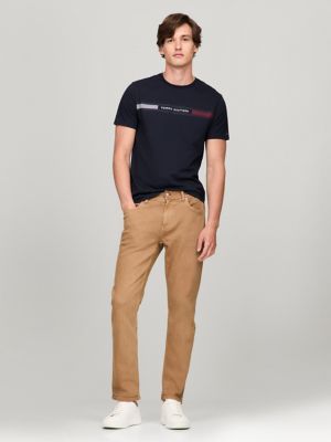 Tommy Stripe Graphic T-Shirt, Navy