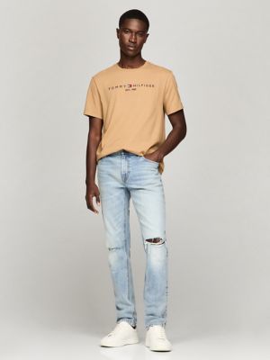 Embroidered Tommy Logo T-Shirt, Pinecone Tan