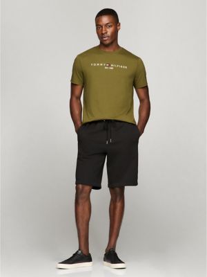 Embroidered Tommy Logo T-Shirt, Army Green