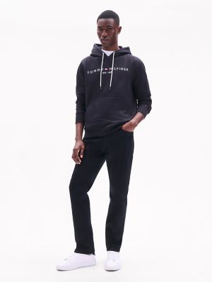Tommy Hilfiger Men s Embroidered Tommy Logo Hoodie Black S