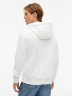 Embroidered Tommy Logo Hoodie — Fresh White 4