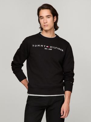 Tommy hilfiger embroidered logo sweatshirt sale