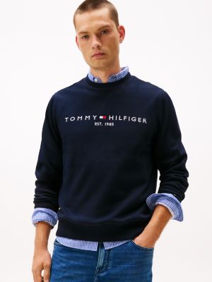 Embroidered Tommy Logo Sweatshirt, Navy