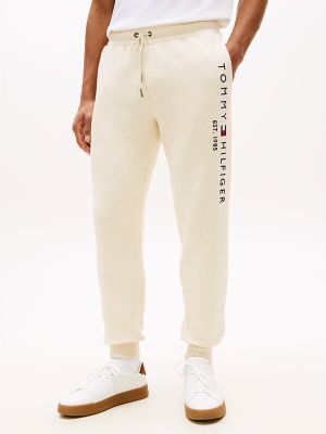 Tommy Hilfiger Men's Tommy Logo Sweatpant - Beige - XXXL
