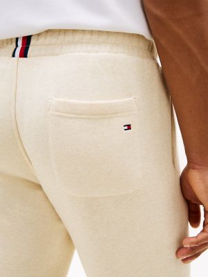 Мужские брюки Tommy Hilfiger Tommy Logo Sweatpant, цвет: Бежевый — фото 4