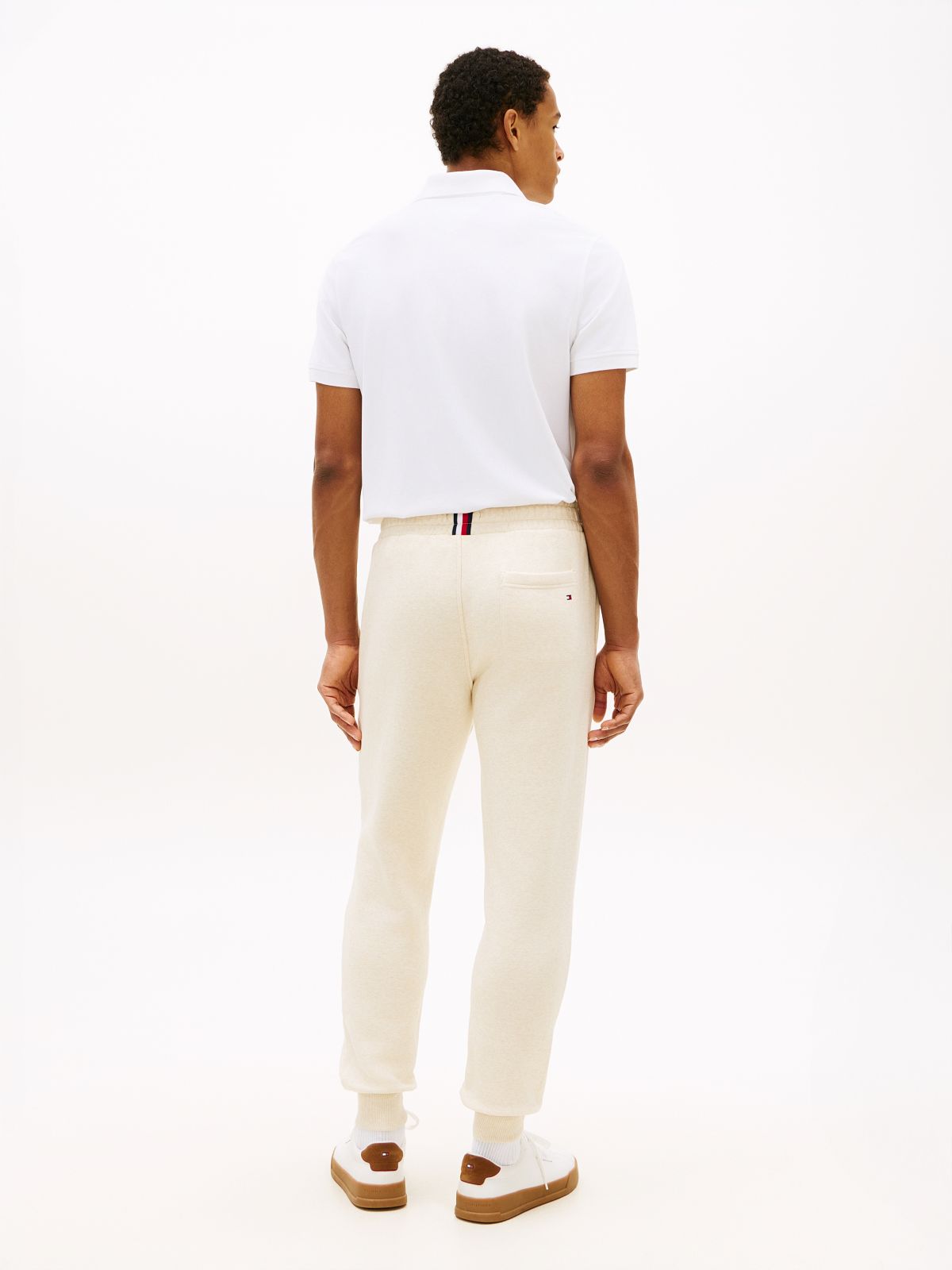 Tommy Logo Sweatpant — Beige