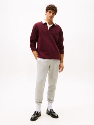 Tommy Logo Sweatpant, Grey Heather