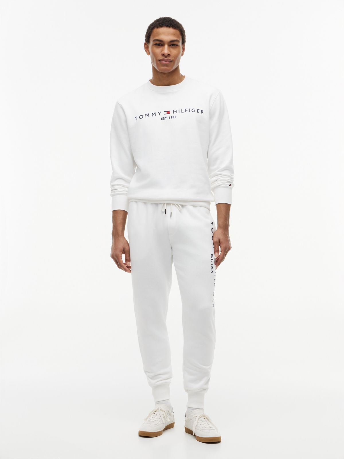 Tommy Logo Sweatpant — Fresh White