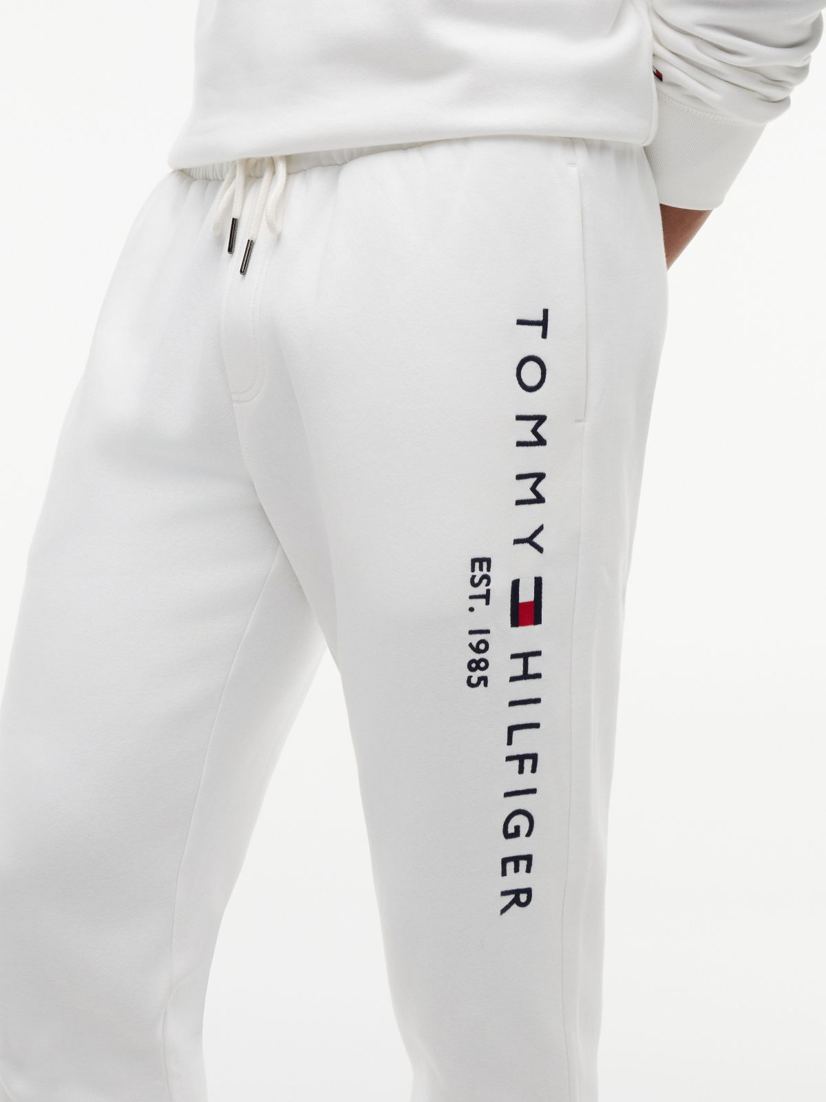 Tommy Logo Sweatpant — Fresh White