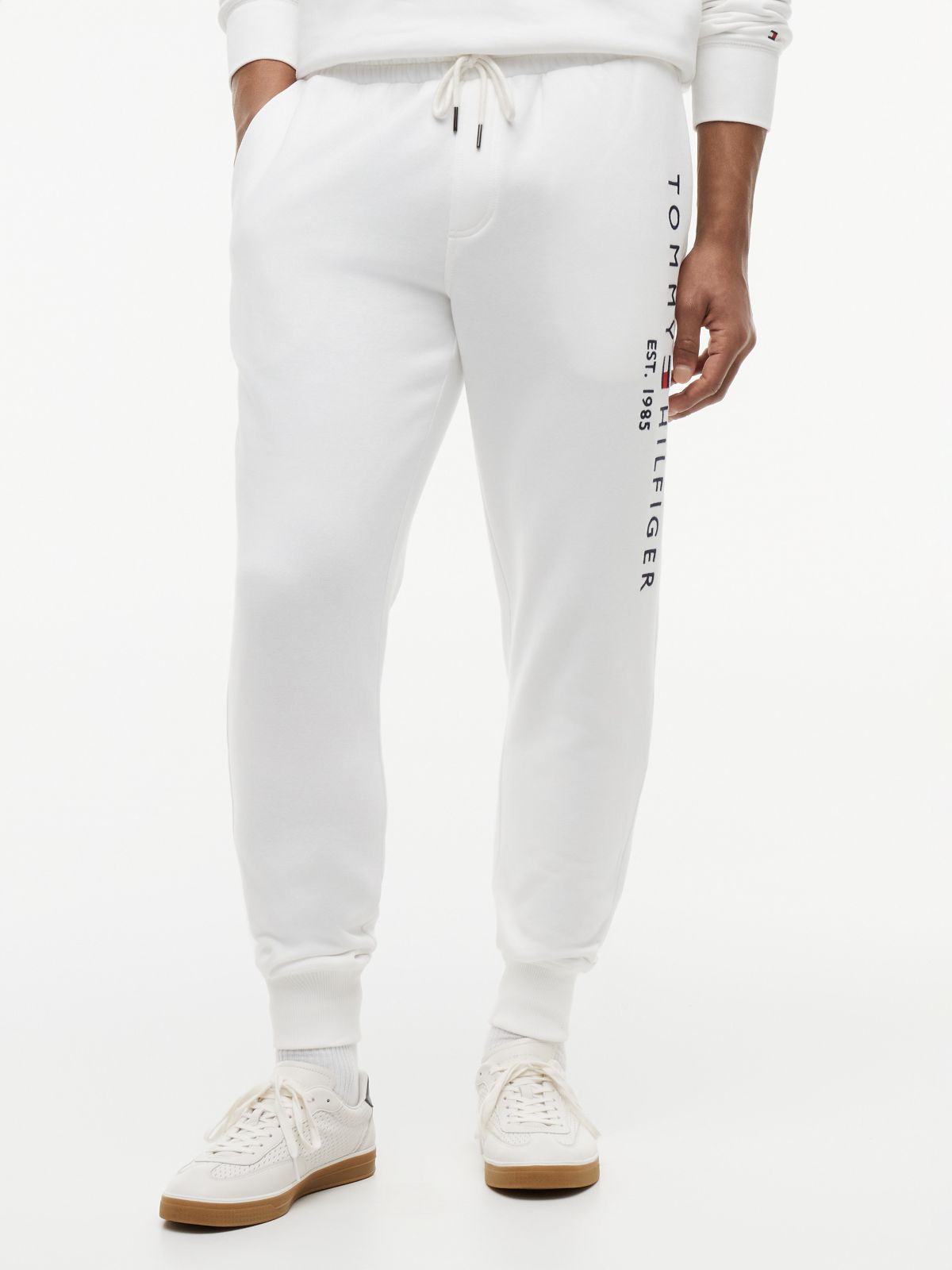 Tommy Logo Sweatpant — Fresh White