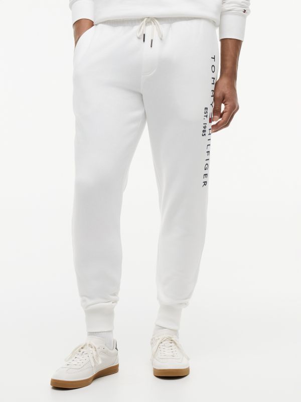 Tommy Logo Sweatpant — Fresh White