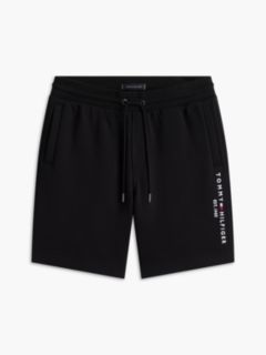 Embroidered Tommy Logo Sweatshort — Black 5