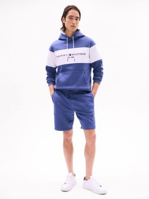 Embroidered Tommy Logo Sweatshort, Bank Blue