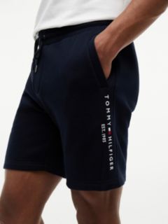 Embroidered Tommy Logo Sweatshort — Navy Blue 3
