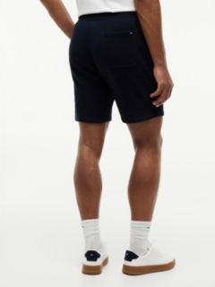Embroidered Tommy Logo Sweatshort — Navy Blue 4