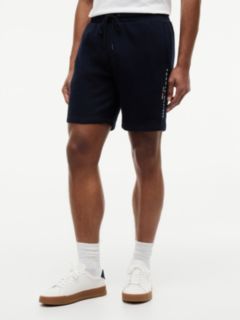 Embroidered Tommy Logo Sweatshort — Navy Blue 1