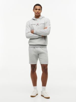 Tommy Hilfiger Men's Embroidered Tommy Logo Sweatshort - Grey Heather - S