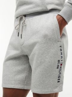 Embroidered Tommy Logo Sweatshort — Grey Heather 3
