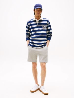 Solid Tommy Sweatshort, Light Grey Heather