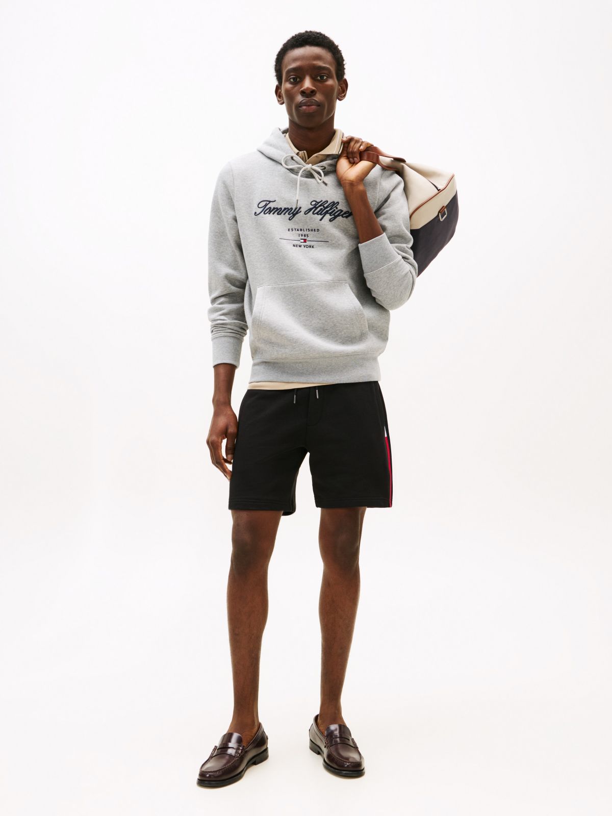 Flag Logo Sweatshort — Black