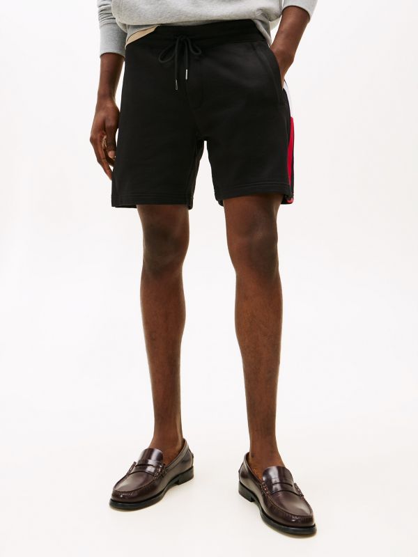 Flag Logo Sweatshort — Black