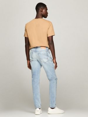 Light Wash Distressed Slim Fit Jean | Tommy Hilfiger USA