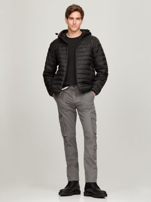 Lightweight Packable Hooded Jacket, Black