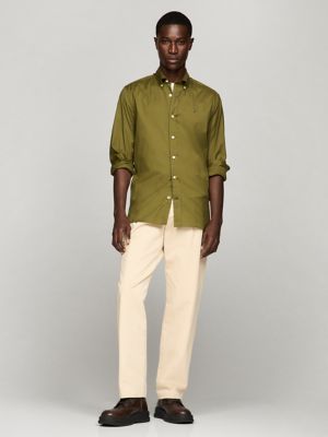 Regular Fit Stretch Poplin Shirt, Putting Green