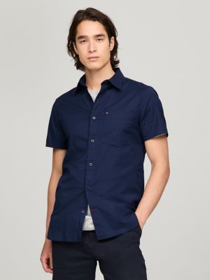 Regular Fit THFlex Poplin Shirt | Tommy Hilfiger USA