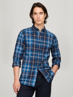 Slim Fit THFlex Plaid Poplin Shirt Tommy Hilfiger