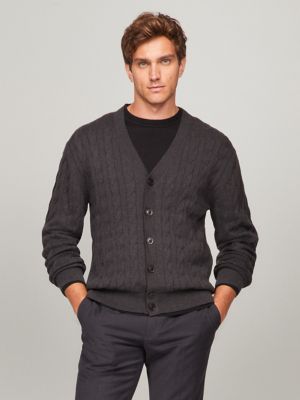 Cotton knit cardigan sweaters best sale