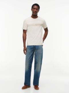 Tonal Flag Logo T-Shirt — Beige Heather 2